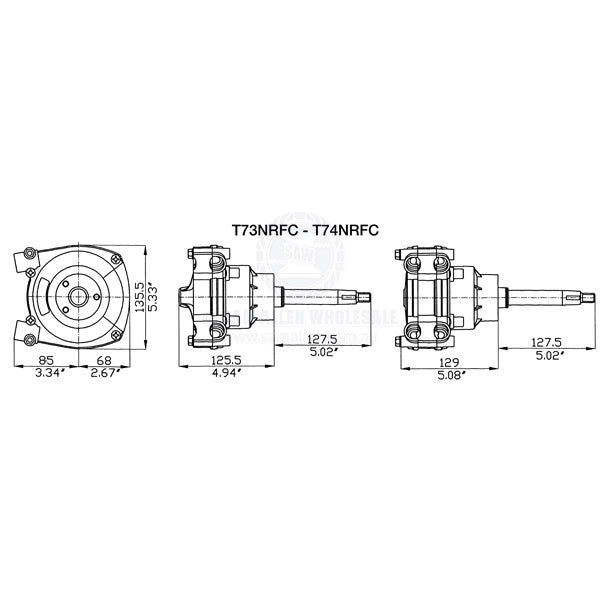 ULTRAFLEX MECHANICAL STEERING HELMS - PLANETARY GEAR - NON-FEEDBACK - T73NRFC / T74NRFC
