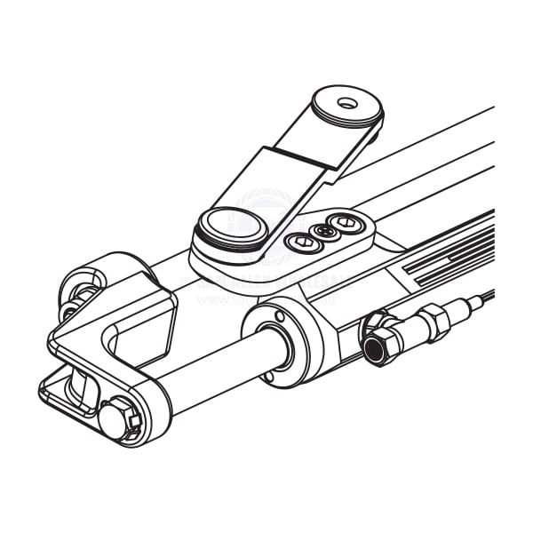 ULTRAFLEX HYDRAULIC STEERING KITS - 300HP NAUTECH 1 - UC128-OBF WITHOUT HOSE (A)