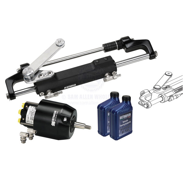ULTRAFLEX HYDRAULIC STEERING KITS - 300HP NAUTECH 1 - UC128-OBF WITHOUT HOSE (A)