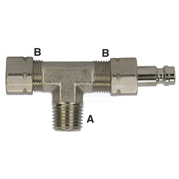 ULTRAFLEX HYDRAULIC CYLINDER - BLEED TEE -1/4 INCH NPT