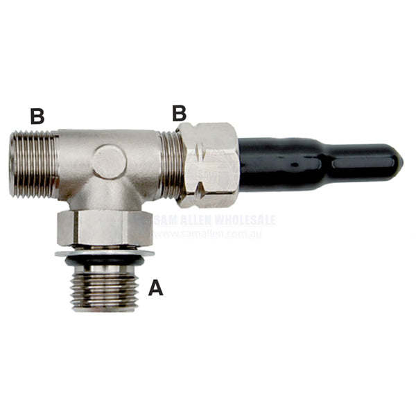 ULTRAFLEX HYDRAULIC CYLINDER - BLEED TEE - 9/16 INCH ORB