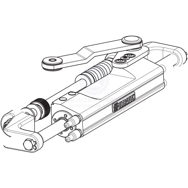 ULTRAFLEX HYDRAULIC OUTBOARD CYLINDER - FRONT MOUNT - SILVERSTEER UC130-SVS