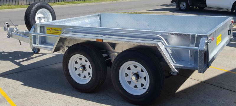 Tandem 10x6 Box Trailer with 600mm Cage 3500kg Galvanized QLD