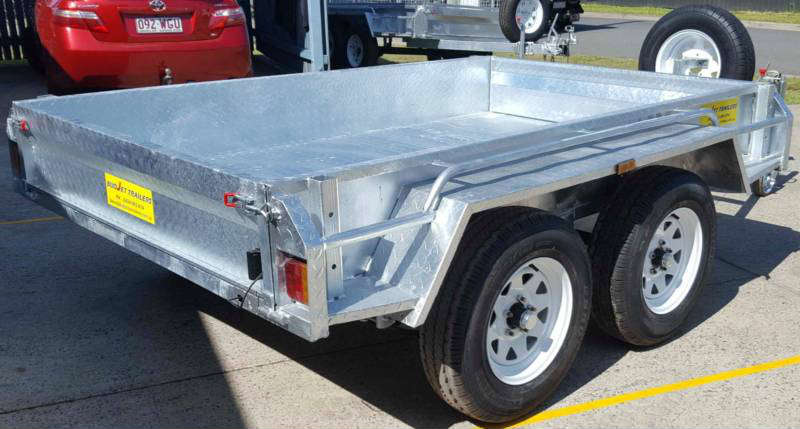 Tandem 10x6 Box Trailer with 600mm Cage 3500kg Galvanized QLD