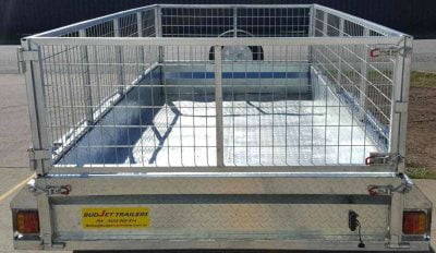Tandem 10x6 Box Trailer with 600mm Cage 3500kg Galvanized QLD