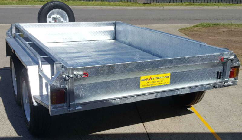Tandem 10x6 Box Trailer with 600mm Cage 3500kg Galvanized QLD