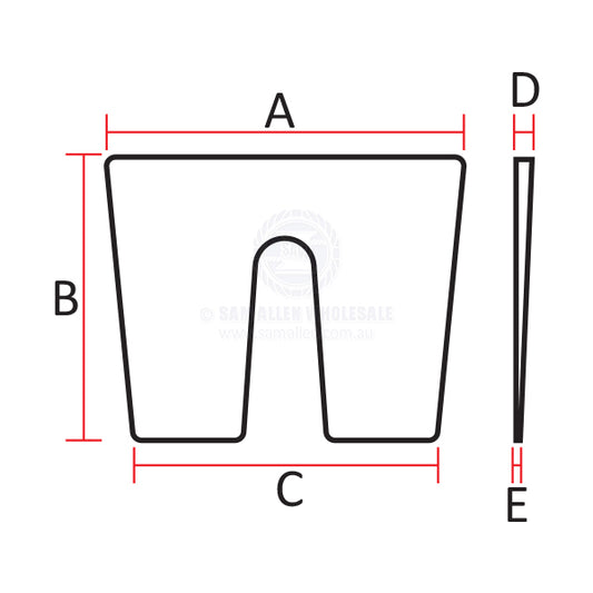TRANSOM PADS - TILTED