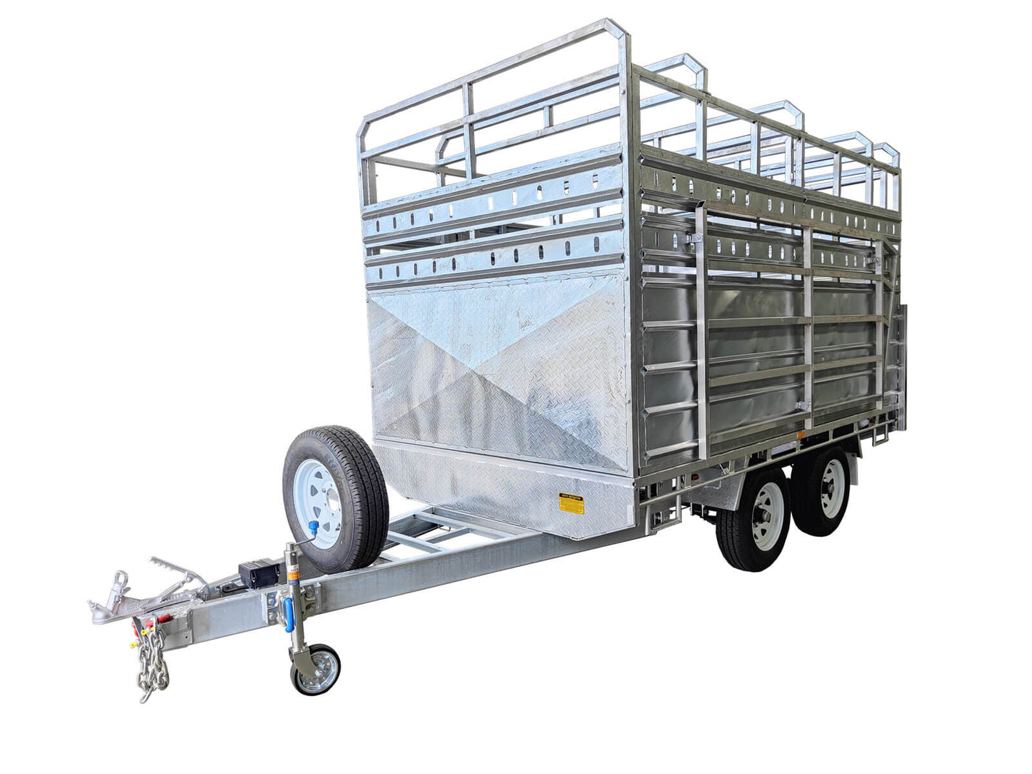 CCT 12×7 FLAT-TOP LIVESTOCK/CATTLE TRAILER FOR SALE ATM 3500KG WITH Side Rails & Ramps