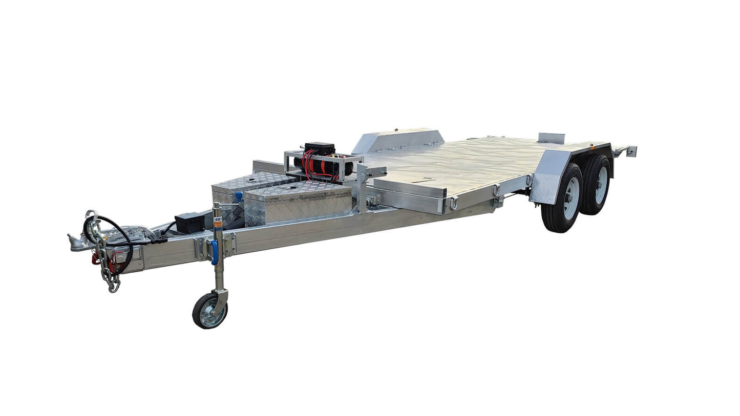 CCT Hydraulic Tipper Car Trailer For Sale Deck size 16.4×6.6ft (5X2m) ATM-3500KG