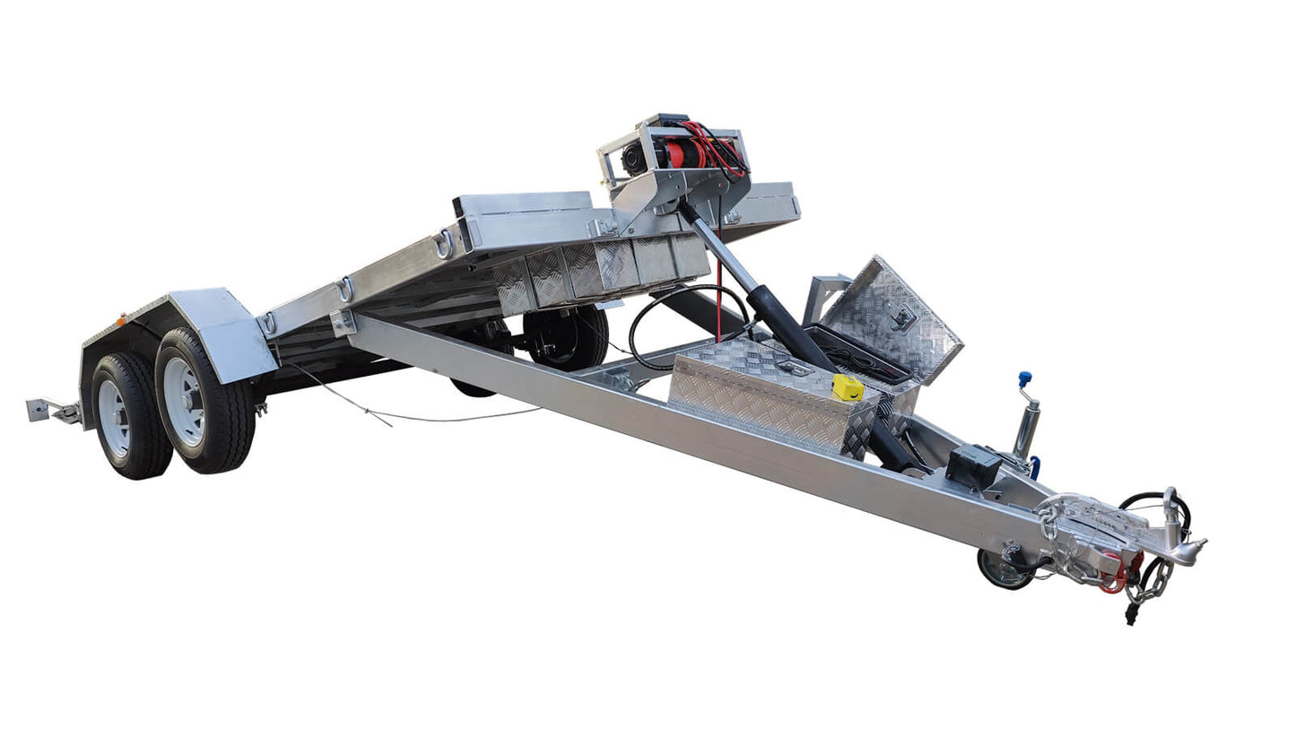 CCT Hydraulic Tipper Car Trailer For Sale Deck size 16.4×6.6ft (5X2m) ATM-3500KG
