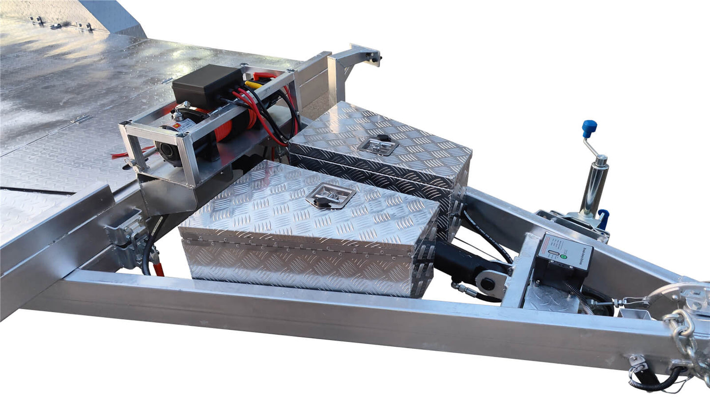 CCT Hydraulic Tipper Car Trailer For Sale Deck size 16.4×6.6ft (5X2m) ATM-3500KG