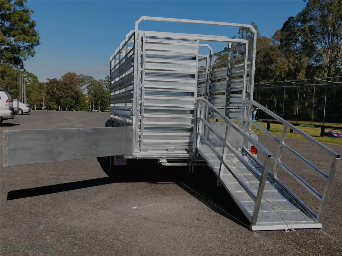 CCT 12×6 Livestock / Cattle Trailer for Sale ATM 3500KG with Side Rails & Ramps