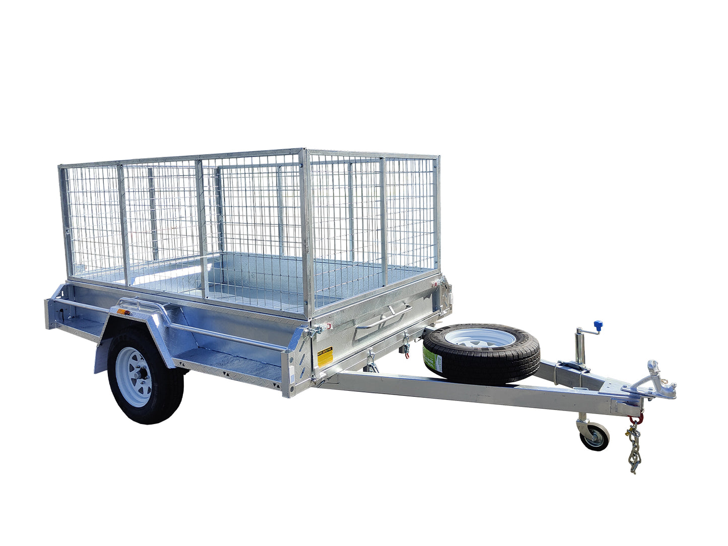 7×5 Premium HD Box Trailer For Sale ATM-750KG With Jockey Wheel 100mmX50mm Drawbar