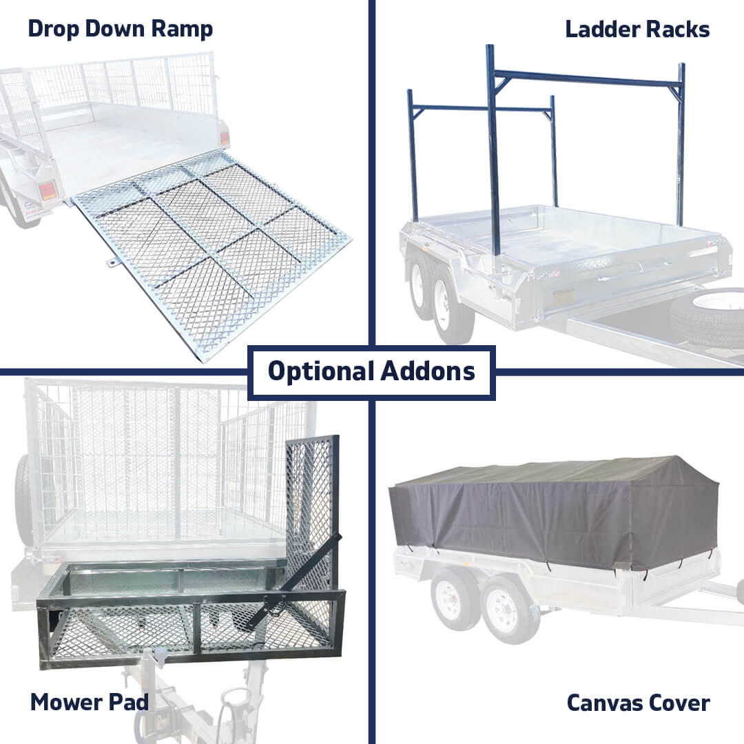 9x5 CCT Box Trailers Premium Model Ultra Heavy-Duty 750KG For Sale
