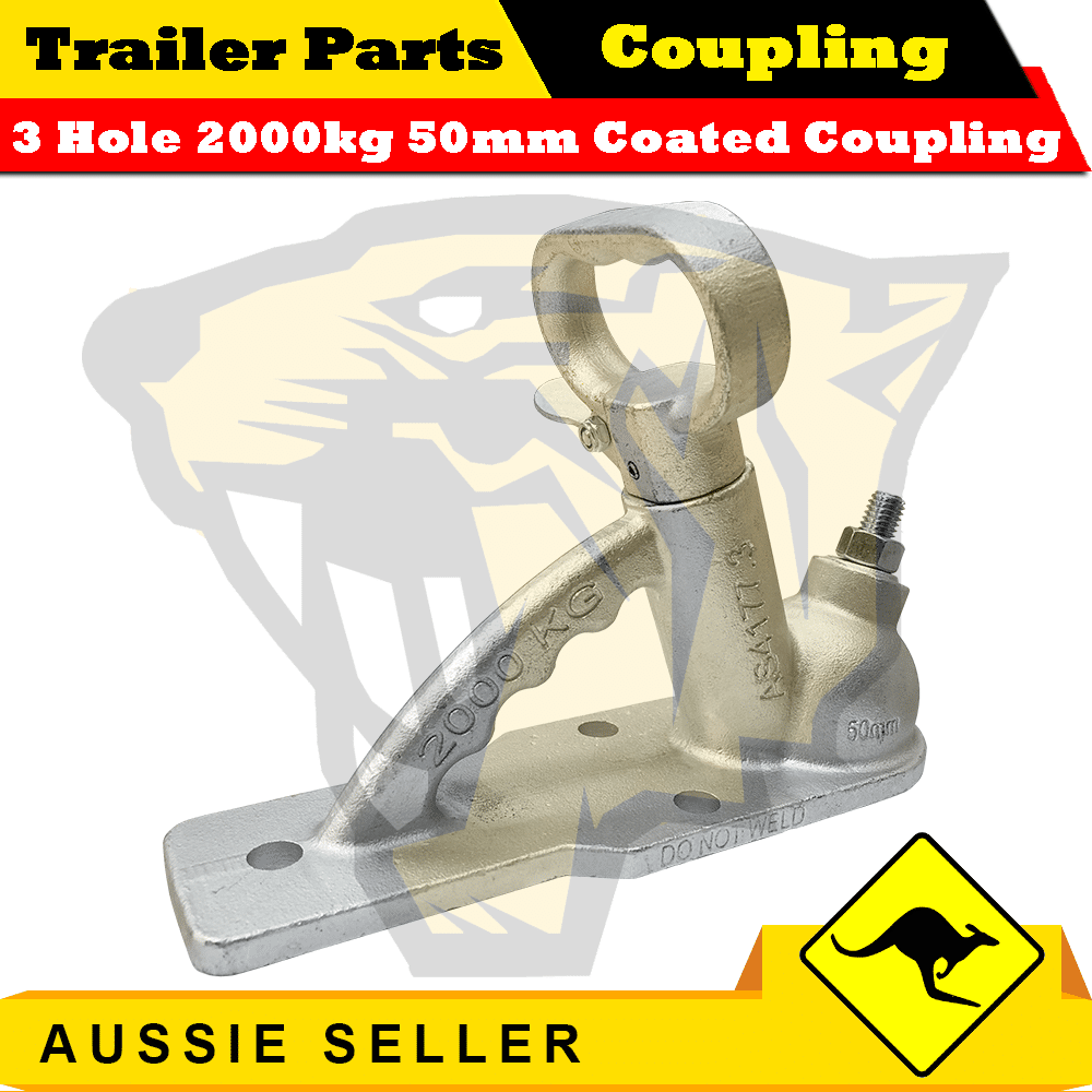 2T Quick Release Coupling 3 Holes Trailer Coupling Dacromet Coated