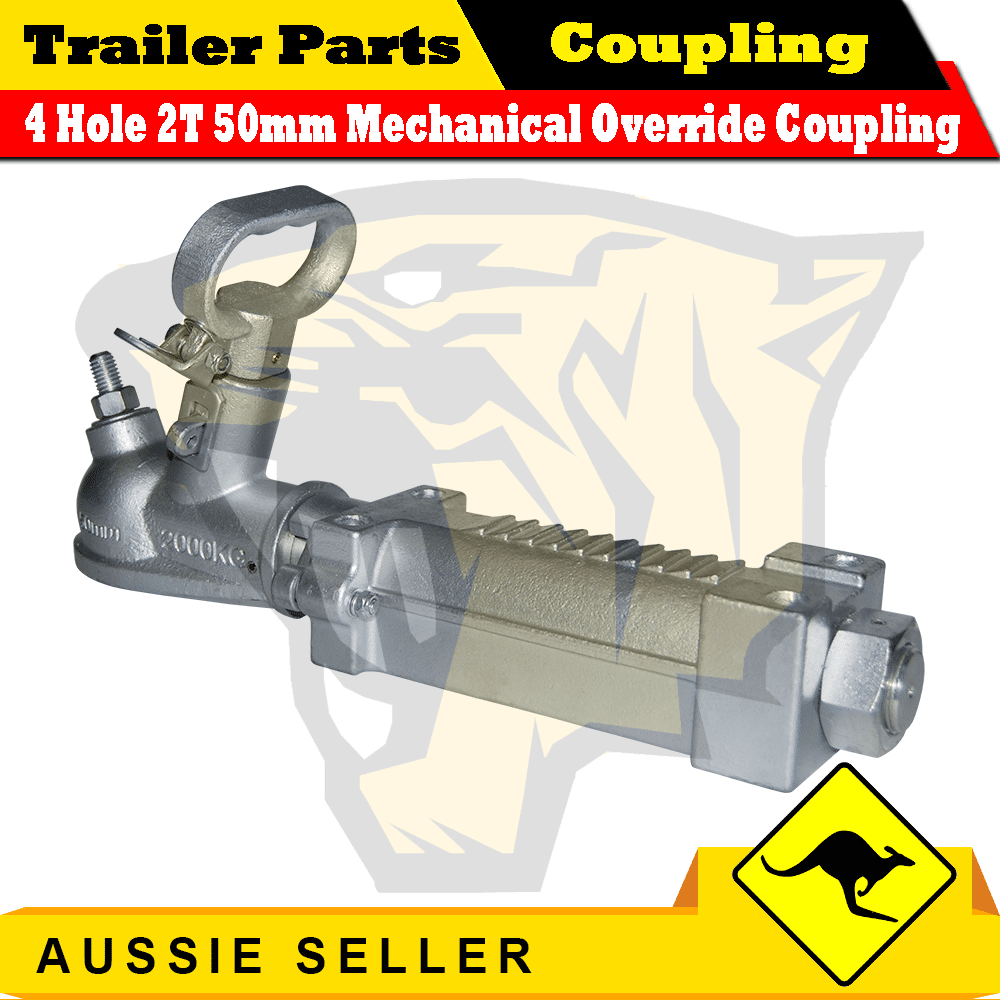 2T Mechanical Override Coated Trailer Coupling