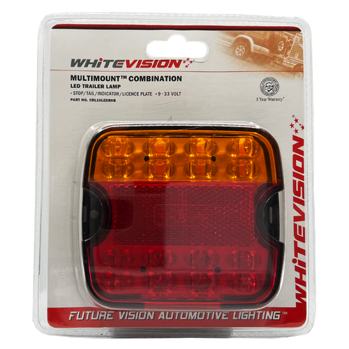 10 Series Right Hand LED Combo Trailer Lamp - Stop / Tail / Indicator / License Plate Blister