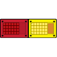 Perei 408 Series LED Twin Jumbo Combo Lamp - Stop / Tail / Indicator