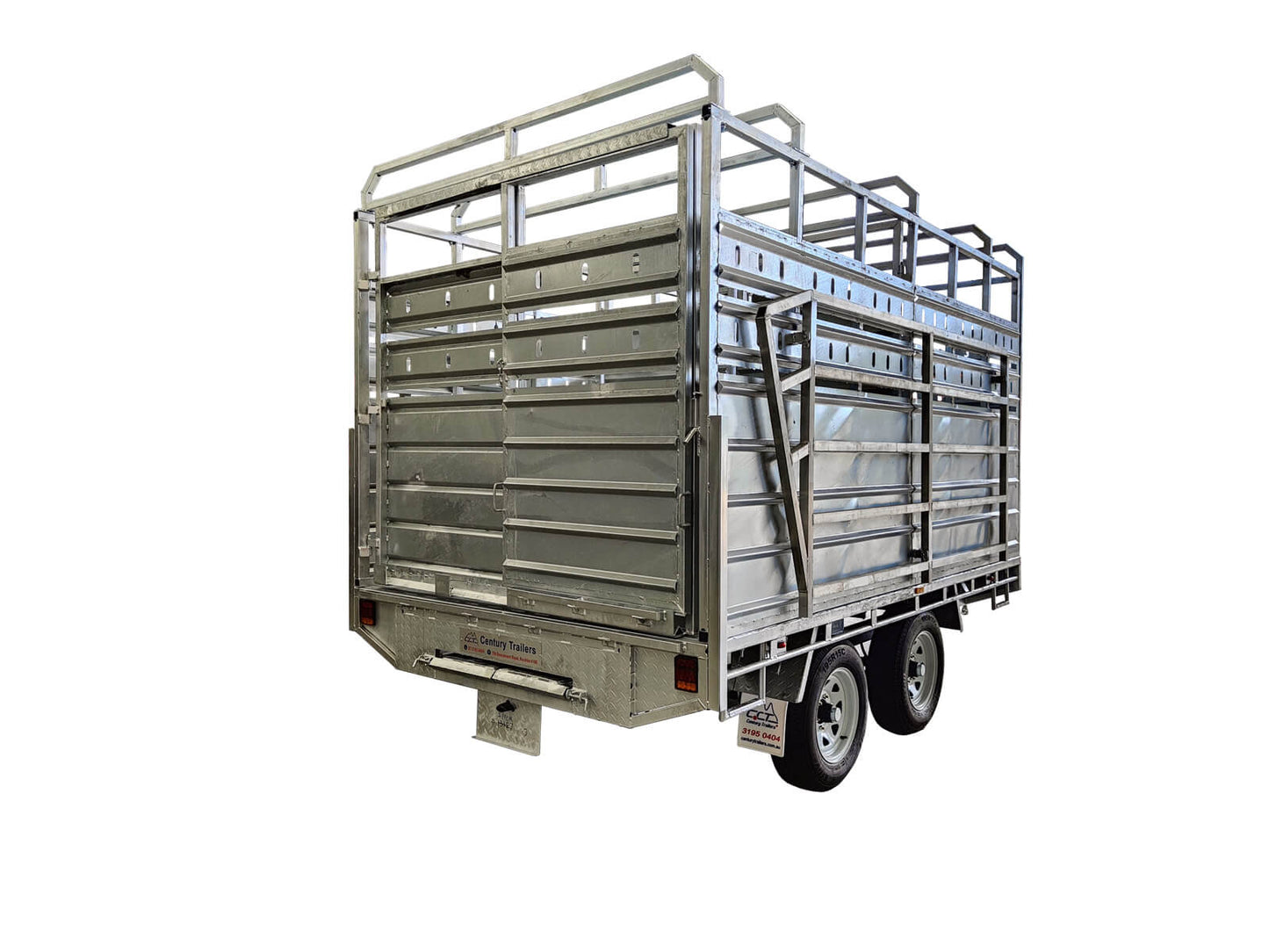 CCT 12×7 FLAT-TOP LIVESTOCK/CATTLE TRAILER FOR SALE ATM 3500KG WITH Side Rails & Ramps