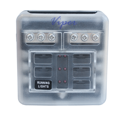 Viper Pro Series 6 Gang Blade Fuse Holder For Marine Use | Coffs Metal Works