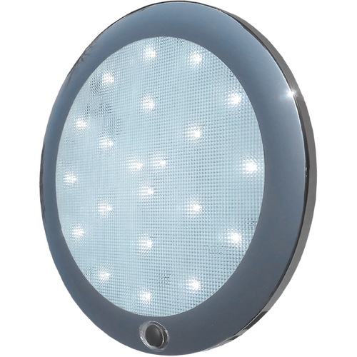 180mm Round LED Interior Light Chrome Base