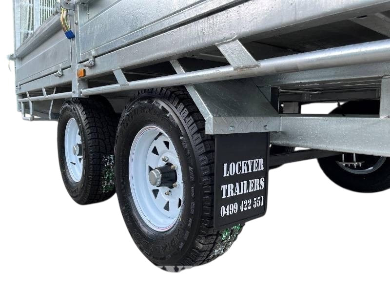 12 x 7 ft HD Flat Deck Trailer with Loading Ramps and Cage ATM 3.5 or 4.5 tonne Genuine