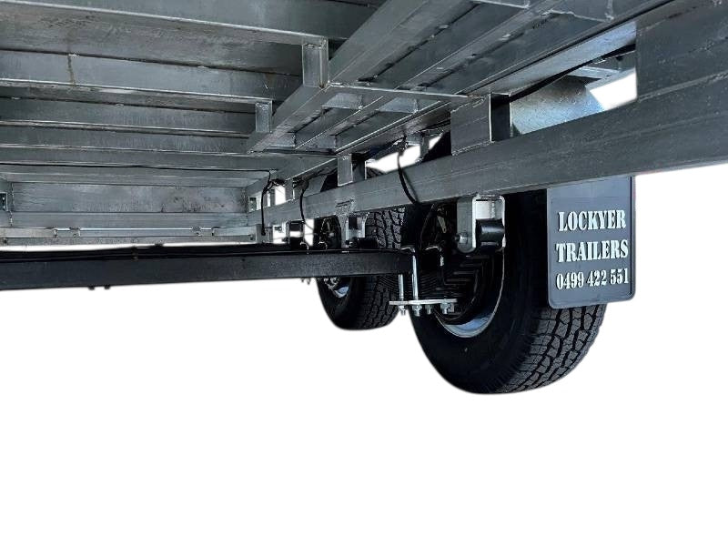 12 x 7 ft HD Flat Deck Trailer with Loading Ramps and Cage ATM 3.5 or 4.5 tonne Genuine