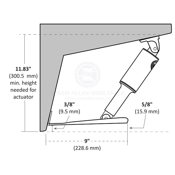 LENCO TRIM TAB KIT - REVERSE MOUNT - WITHOUT SWITCH