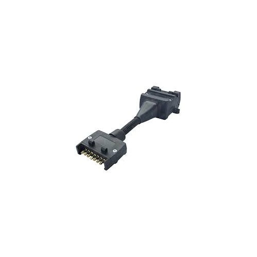 Trailer Adaptor - Flat 12 Pin Plug to Flat 7 Pin Socket