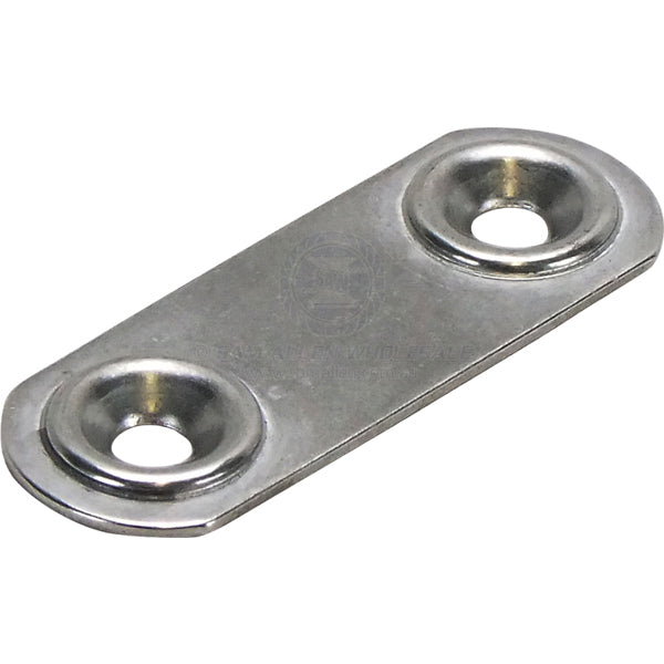 WEBBING CLAMP PLATES - RILEY - STAINLESS STEEL