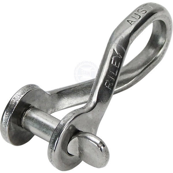 RILEY SHACKLES - TWISTED - STAINLESS STEEL