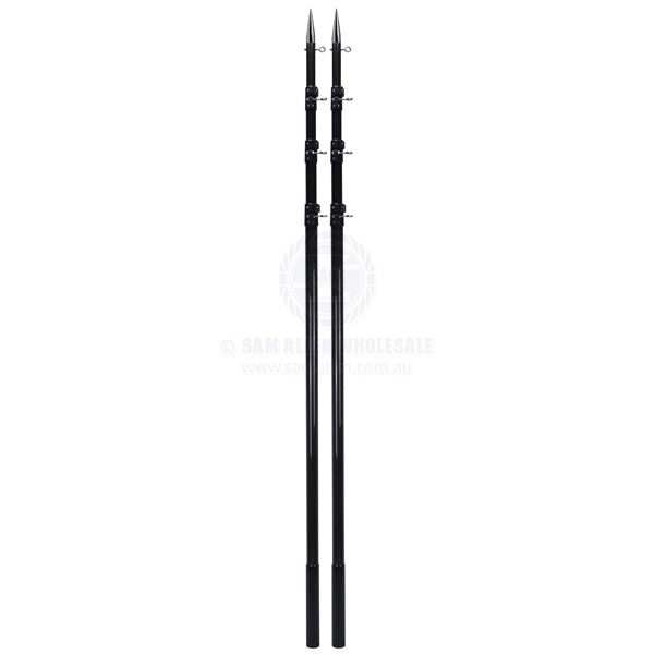 REELAX GRANDER SERIES 3K CARBON TELESCOPIC OUTRIGGER POLES - 40MM DIAMETER