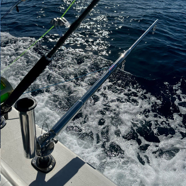 REELAX ADJUSTABLE DREDGE BOOM STAINLESS STEEL WITH ROD HOLDER