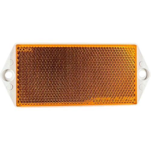 WR102 Series Amber Reflector White Base