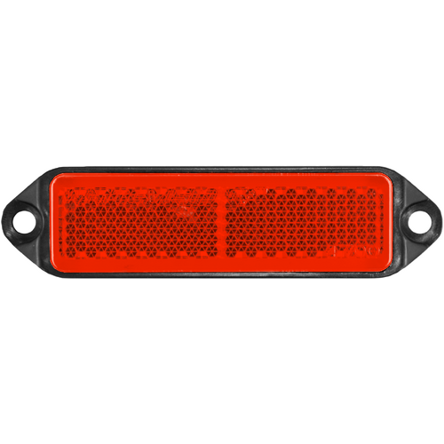 WR121 Series Red Reflector Black Base