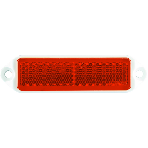 WR121 Series Red Reflector White Base