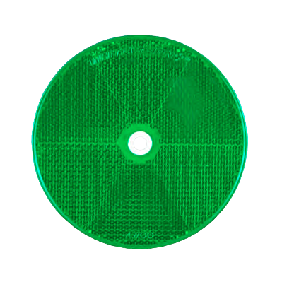 WR80 Series Round Green Delineator- Twin Pack Blister