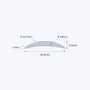 aluminium half round bar concave size 25 5 4 5 mm 2