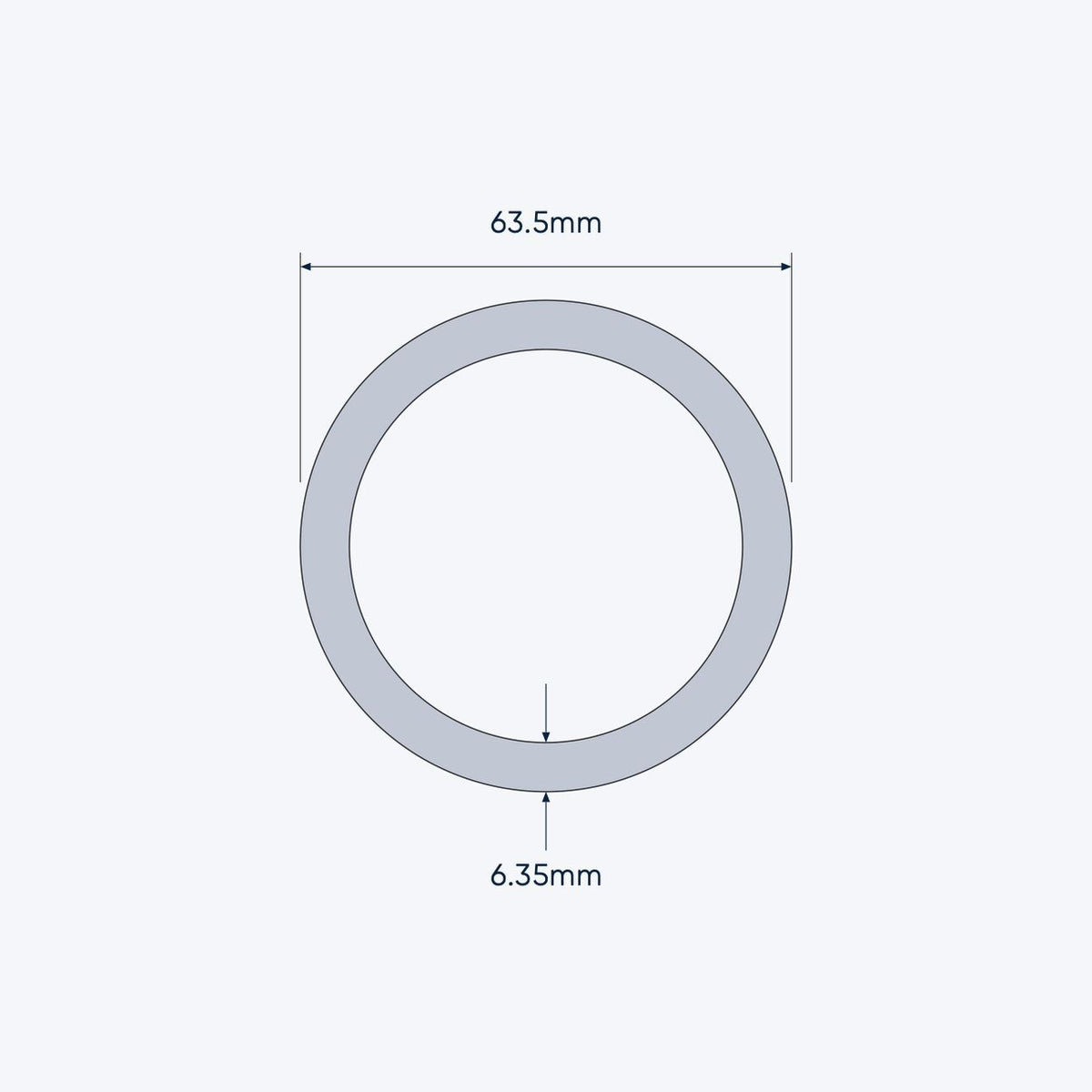 aluminium tube size 63 5 6 35 mm 4
