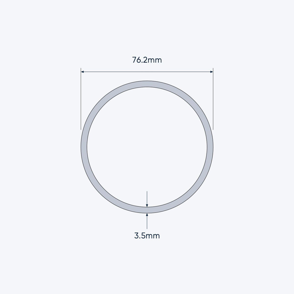 aluminium tube size 76 2 3 5 mm 4