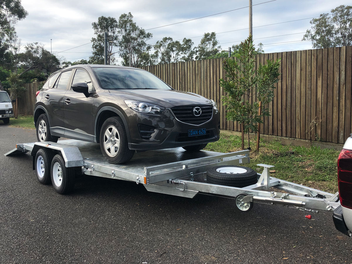 16×6.6 CAR TRAILER FOR SALE (3000KG ATM)
