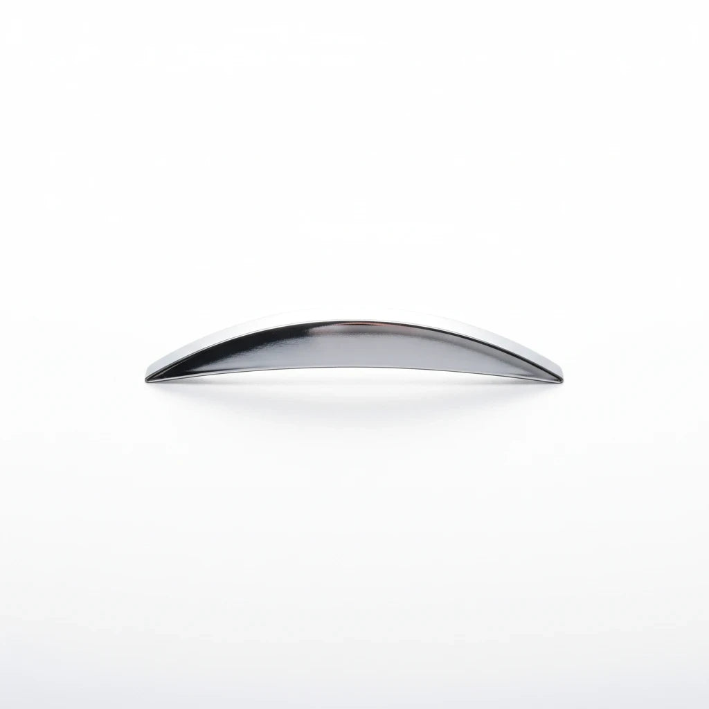 Coffs Metal Works 38x6mm aluminium half round concave bar with a smooth silver finish for architectural projects.