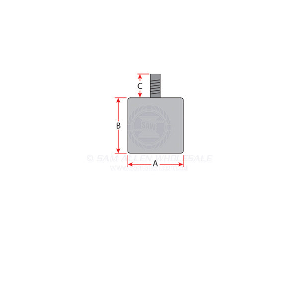 ANODES - ZINC CONDENSER WITH STUD
