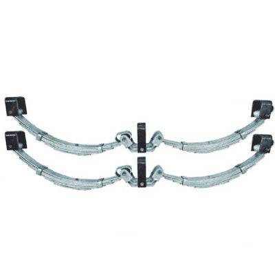 2000Kg DACROMET 5 Leaf Dual Axle Suspension Kit