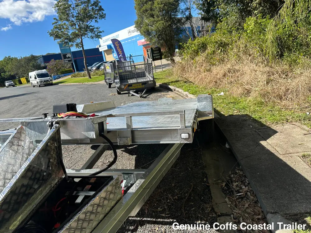 Hydraulic Tilting Rampless Car & Machinery Trailer car trailer