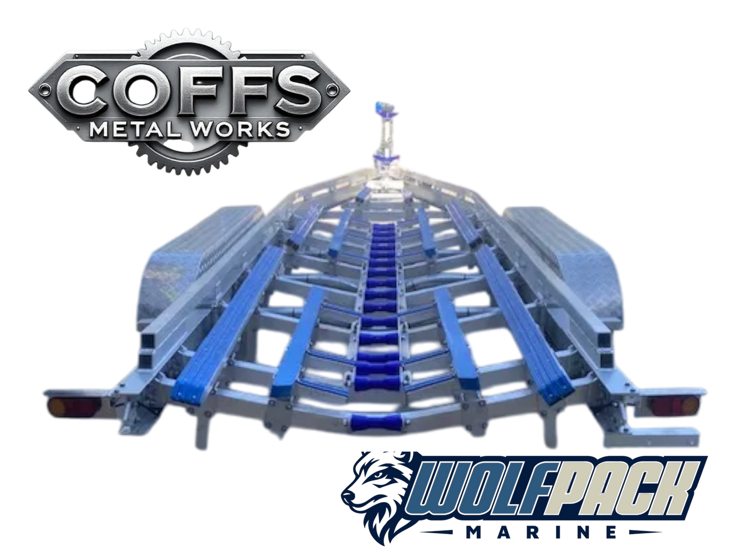 Wolf Pack Marine WP3033 – Alloy Tri‑Axle Boat Trailer (4.5T)