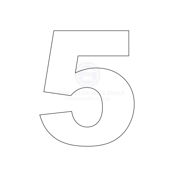 NUMBERS - 6.5 INCH (165MM)