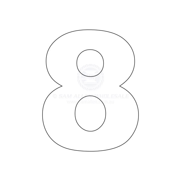 NUMBERS - 8 INCH (203MM)