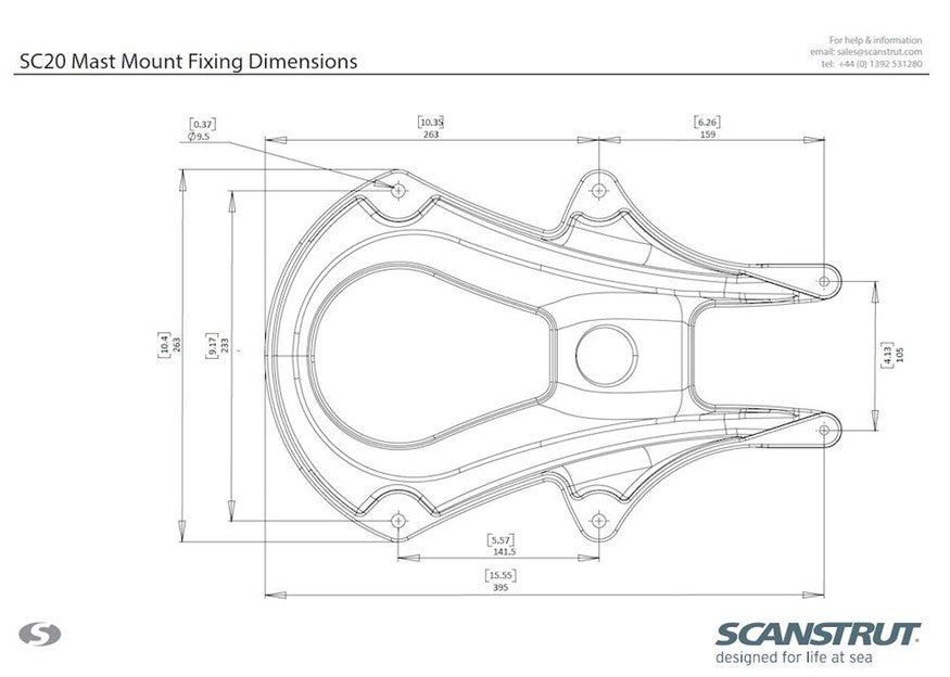 Mast Mount kit For 3G/4G Radar radar