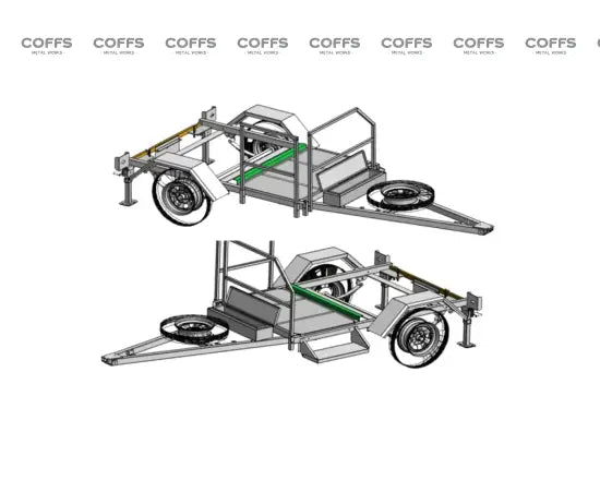 Single Toilet Trailer ATM 750KG toilet shower trailer